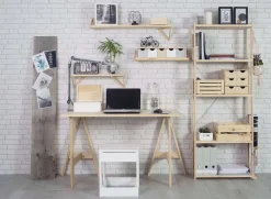 Etagère Natura 5 tablettes et montants à lattes