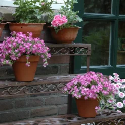 Etagère à plantes en métal patiné Arabesque