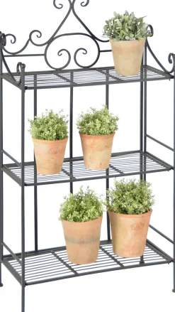 Etagère pliante à plantes Arabesques (Droite 3 niveaux)