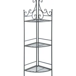 Etagère pliante à plantes Arabesques (Angle 3 niveaux)