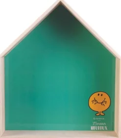 Etagères en bois maison Monsieur Madame (Lot de 2) (Vert)