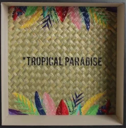 Etagères en bois Tropical Paradise Exotique (Lot de 2)
