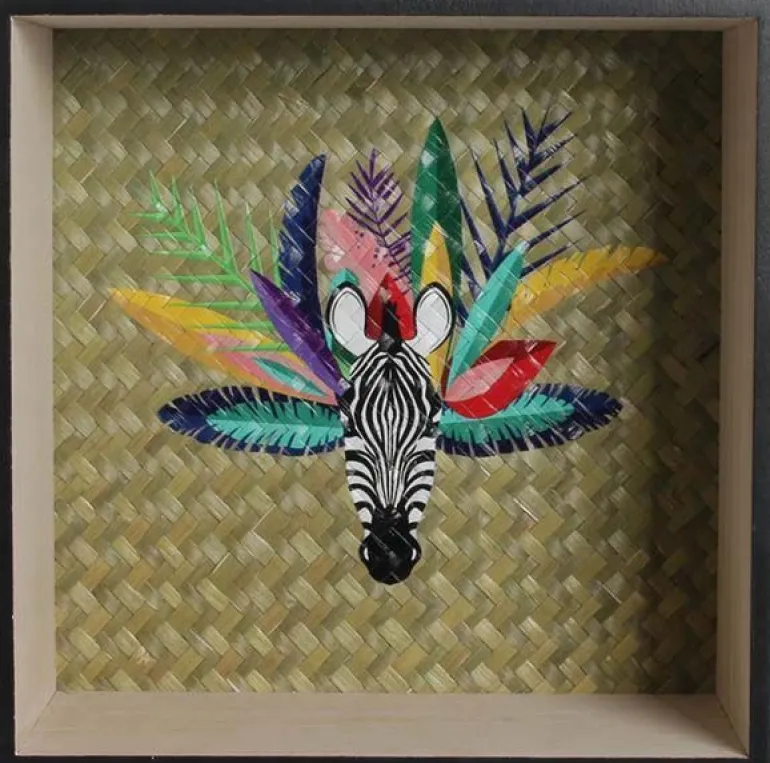 Etagères en bois Tropical Paradise Exotique (Lot de 2)