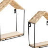 Etagères murales Maison (Lot de 2)