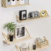 Etagère tablette murale en pin brut (60 x 17 cm)