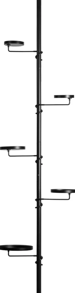 Etagère télescopique avec supports à plantes