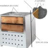 Extension pour silo à compost acier et bois (200L)