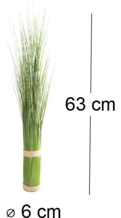 Fagot de bambou artificiel avec tressage (Hauteur 63 cm)