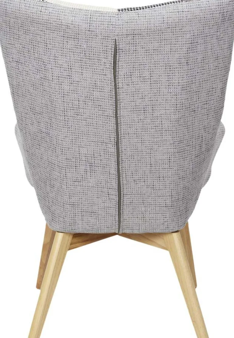 Fauteuil assise en tissu patchwork Helsinki