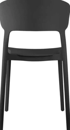 Fauteuil coloré en polypropylène Fain (Noir)