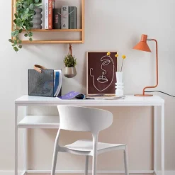 Fauteuil coloré en polypropylène Fain (Blanc)