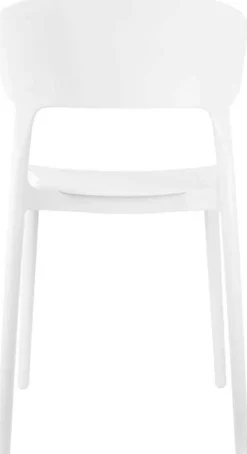Fauteuil coloré en polypropylène Fain (Blanc)