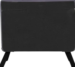 Fauteuil convertible en tissu Sando (Gris)