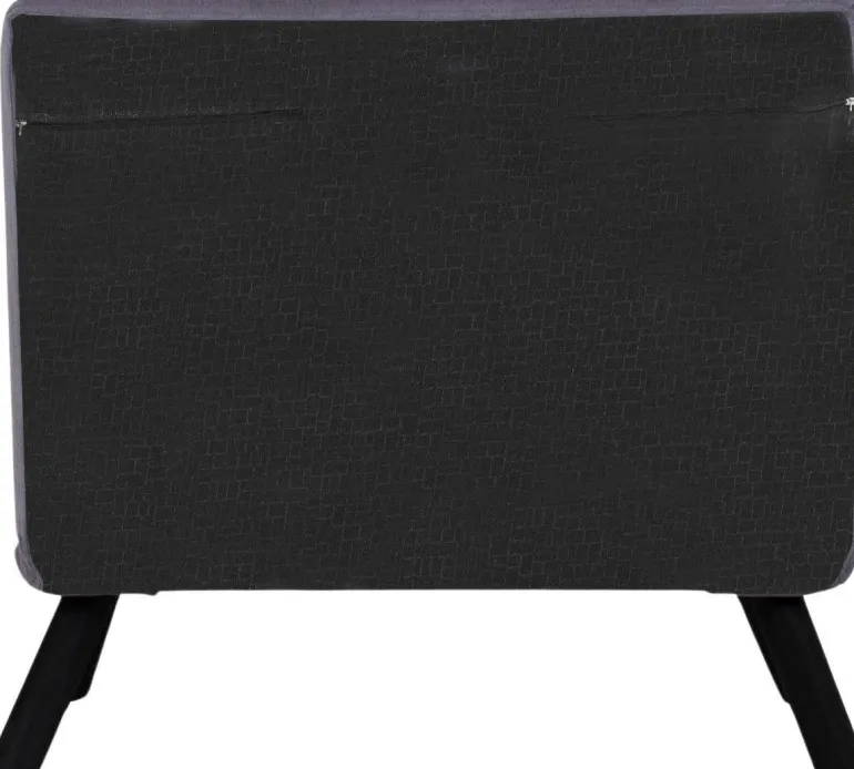 Fauteuil convertible en tissu Sando (Gris)