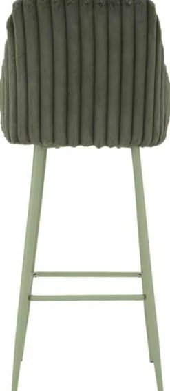 Fauteuil de bar en tissu et métal Alaska (Lot de 2) (Vert)