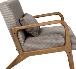 Fauteuil détente en velours côtelé Scott