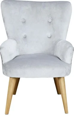 Fauteuil enfant en velours Helsinki