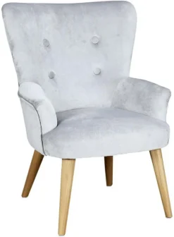 Fauteuil enfant en velours Helsinki