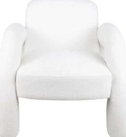 Fauteuil en polyester Brazo (Blanc)