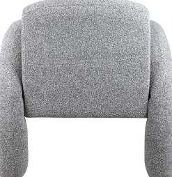 Fauteuil en polyester Brazo (Gris)