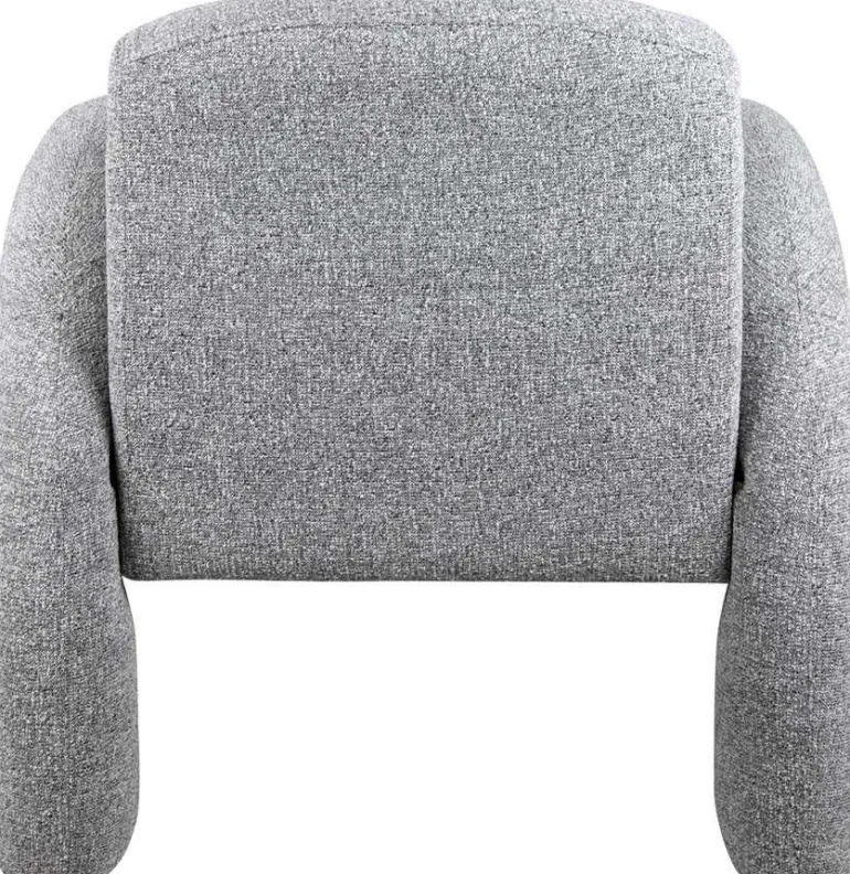 Fauteuil en polyester Brazo (Gris)