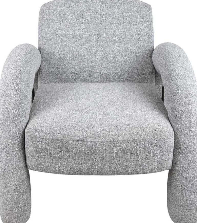 Fauteuil en polyester Brazo (Gris)
