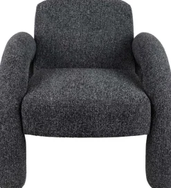 Fauteuil en polyester Brazo (Noir)
