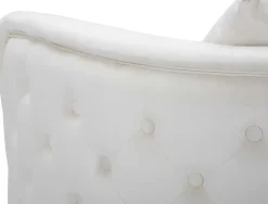 Fauteuil en tissu Bucarest 76 x 74 x 71 cm (Crème)
