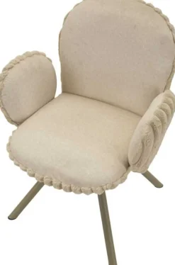 Fauteuil en tissu côtelé Stockholm (Lot de 2) (Crème)