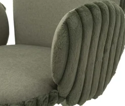 Fauteuil en tissu côtelé Stockholm (Lot de 2) (Vert)