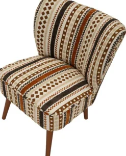 Fauteuil en tissu Ethnic 65 x 68 x 80 cm