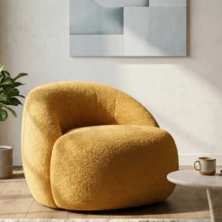 Fauteuil en tissu Ginevra 81 x 78 x 64 cm