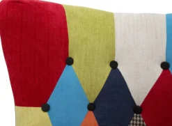 Fauteuil en tissu patchwork Imperial 73 x 79 x 106 cm