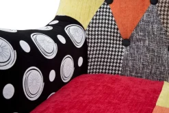 Fauteuil en tissu patchwork Imperial 73 x 79 x 106 cm
