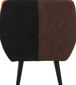 Fauteuil en tissu patchwork 71 x 63 x 78 cm