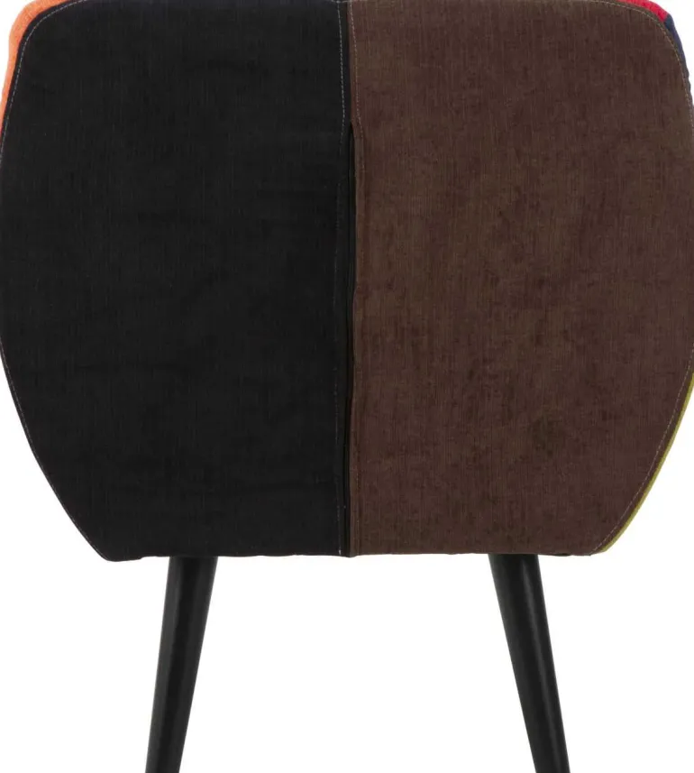 Fauteuil en tissu patchwork 71 x 63 x 78 cm