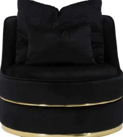 Fauteuil rond en tissu Paris 84 x 72 cm