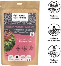 Fertilisant plantes et fleurs à base de mycorhizes 500 gr