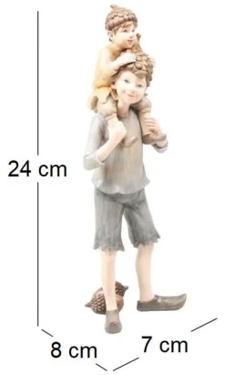 Figurine fée en résine (Duo sur épaules)