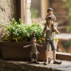 Figurine fée en résine (Duo sur épaules)