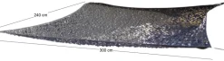 Filet d'ombrage rectangulaire 3 x 2.4 m