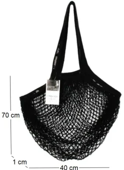 Filet à provisions avec sequins (Noir)