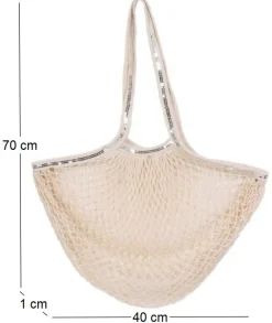 Filet à provisions avec sequins (Beige)