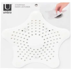 Filtre à cheveux pour bonde (Blanc)