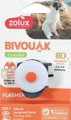 Flasher lumineux USB Bivouak (Bleu)