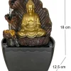 Fontaine d"intérieur en résine bouddha et rocher