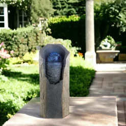 Fontaine en polyrésine avec LED Stone