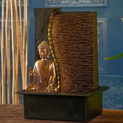 Fontaine en résine avec bouddha Jati