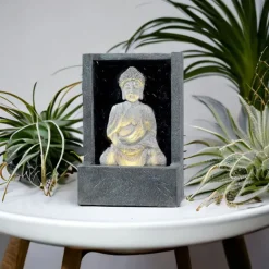 Fontaine extérieure en polyresine Bouddha