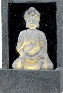 Fontaine extérieure en polyresine Bouddha